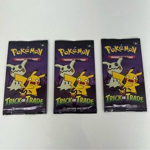 Pokemon TCG Cards Booster Pack Trick or Trade Mini (2022) New 3Pack Collectable
